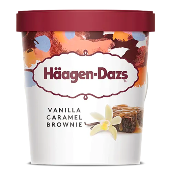 Häagen Dasz - Pot Vanilla Caramel Brownie - 500ML